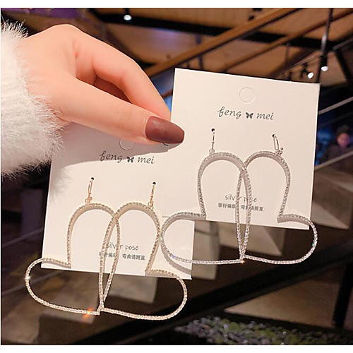 Women's Drop Earrings Heart Fashion Stylish Simple Romantic Sweet Earrings Jewelry Gold / Silver For Party Evening Gift Date Street Festival 1 Pair
Women's Drop Earrings Heart Fashion Stylish Simple Romantic Sweet Earrings Jewelry Gold / Silver For Party Evening Gift Date Street Festival 1 Pair