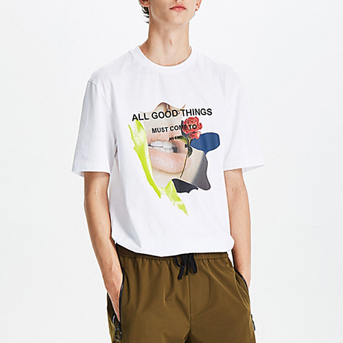Men's Daily Sports Business / Basic T-shirt - Rainbow / Letter Black & White, Print Orange
Men's Daily Sports Business / Basic T-shirt - Rainbow / Letter Black & White, Print Orange