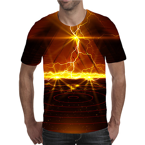 Men's Daily Going out Street chic / Exaggerated T-shirt - Geometric / 3D / Graphic Pleated / Print Rainbow
Men's Daily Going out Street chic / Exaggerated T-shirt - Geometric / 3D / Graphic Pleated / Print Rainbow