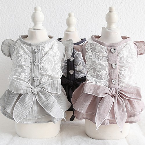 Dog Dress Dog Clothes Pink Black Gray Costume Cotton Bowknot Cosplay Wedding XS S M L XL
Dog Dress Dog Clothes Pink Black Gray Costume Cotton Bowknot Cosplay Wedding XS S M L XL