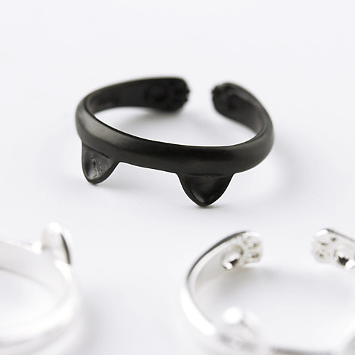 Women's Ring 1pc Silver Black Alloy Elegant Holiday European Festival Jewelry
Women's Ring 1pc Silver Black Alloy Elegant Holiday European Festival Jewelry