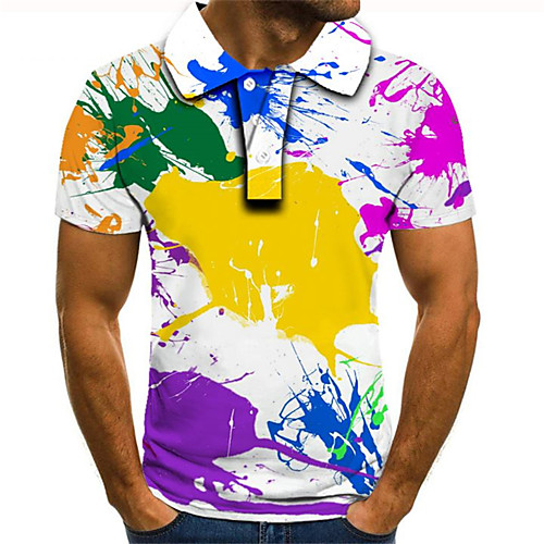 Men's Daily Going out Street chic / Exaggerated Polo - Color Block / 3D / Graphic Rainbow
Men's Daily Going out Street chic / Exaggerated Polo - Color Block / 3D / Graphic Rainbow