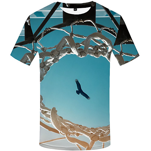 Men's Daily Sports Basic / Street chic T-shirt - 3D / Graphic / Scenery Print Light Blue
Men's Daily Sports Basic / Street chic T-shirt - 3D / Graphic / Scenery Print Light Blue