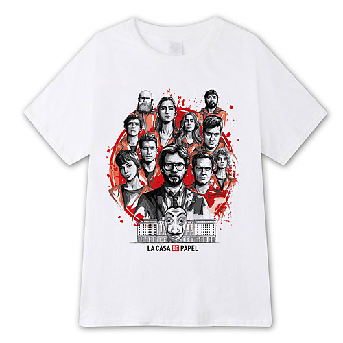 Inspired by la casa de papel Dali Cosplay Costume T-shirt Pure Cotton Print Printing T-shirt For Men's / Women's
Inspired by la casa de papel Dali Cosplay Costume T-shirt Pure Cotton Print Printing T-shirt For Men's / Women's