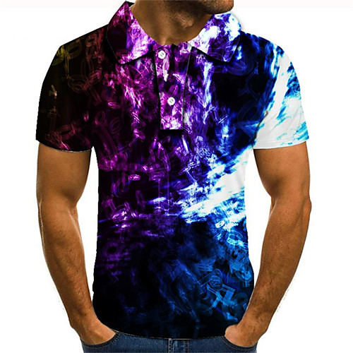 Men's Plus Size Color Block 3D Polo Street chic Exaggerated Daily Going out Shirt Collar Rainbow / Short Sleeve
Men's Plus Size Color Block 3D Polo Street chic Exaggerated Daily Going out Shirt Collar Rainbow / Short Sleeve