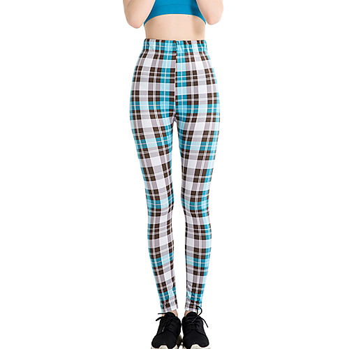 Women's Sports / Yoga Sporty / Basic Legging - Striped / Color Block / Plaid, Print Mid Waist Light Blue One-Size
Women's Sports / Yoga Sporty / Basic Legging - Striped / Color Block / Plaid, Print Mid Waist Light Blue One-Size