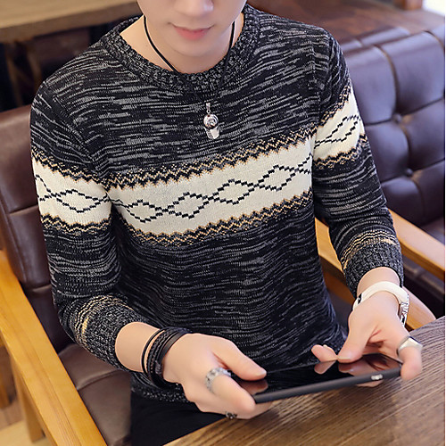 Men's Geometric Long Sleeve Pullover Sweater Jumper, Round Neck Wine / Dark Gray / Brown US34 / UK34 / EU42 / US36 / UK36 / EU44 / US38 / UK38 / EU46
Men's Geometric Long Sleeve Pullover Sweater Jumper, Round Neck Wine / Dark Gray / Brown US34 / UK34 / EU42 / US36 / UK36 / EU44 / US38 / UK38 / EU46