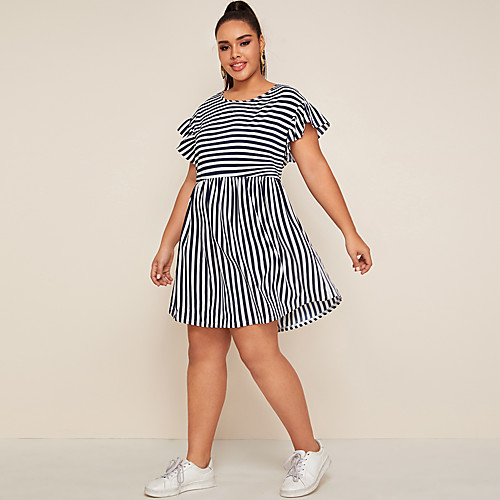 Women's Plus Size Yellow Fuchsia Dress Casual Basic Spring & Summer Daily Going out Sheath Chiffon Skater Striped Solid Color S M
Women's Plus Size Yellow Fuchsia Dress Casual Basic Spring & Summer Daily Going out Sheath Chiffon Skater Striped Solid Color S M