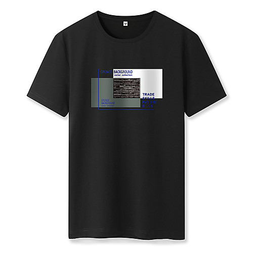 Men's Graphic Solid Colored T-shirt Basic Street chic Daily Weekend White / Black
Men's Graphic Solid Colored T-shirt Basic Street chic Daily Weekend White / Black