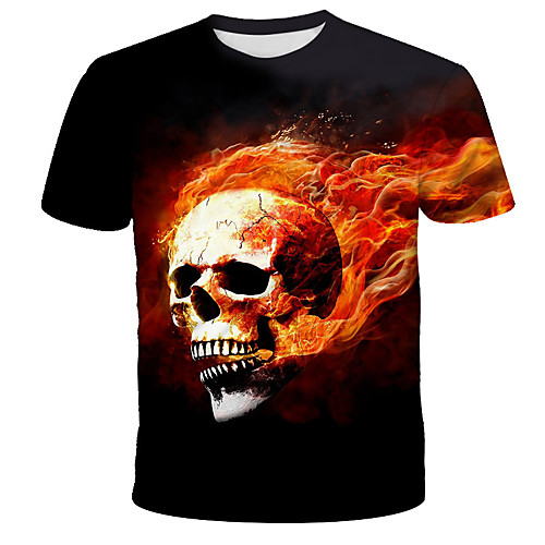 Men's Daily Holiday Street chic / Exaggerated T-shirt - 3D / Tie Dye / Skull Blue & White, Print Rainbow
Men's Daily Holiday Street chic / Exaggerated T-shirt - 3D / Tie Dye / Skull Blue & White, Print Rainbow