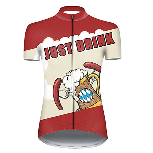 21Grams Women's Short Sleeve Cycling Jersey Red / White Oktoberfest Beer Bike Top Mountain Bike MTB Road Bike Cycling Breathable Sports Clothing Apparel / Micro-elastic
21Grams Women's Short Sleeve Cycling Jersey Red / White Oktoberfest Beer Bike Top Mountain Bike MTB Road Bike Cycling Breathable Sports Clothing Apparel / Micro-elastic