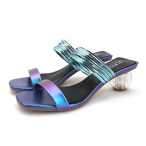 Women's Sandals Summer Decorative Heel Open Toe Daily Outdoor PU Pink / Blue / White
Women's Sandals Summer Decorative Heel Open Toe Daily Outdoor PU Pink / Blue / White