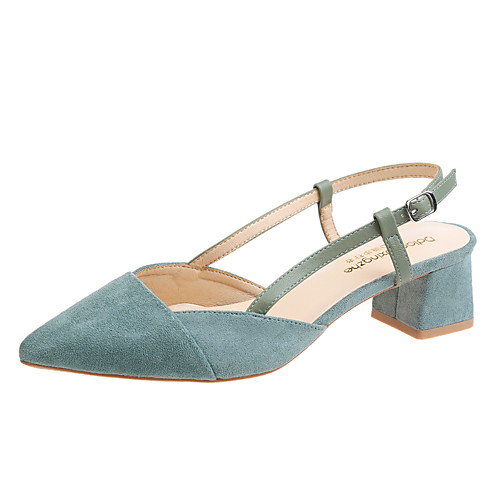 Women's Clogs & Mules 2020 Spring & Summer / Fall & Winter Chunky Heel Pointed Toe Sweet Minimalism Daily Party & Evening Buckle Solid Colored Suede Black / Green / Beige
Women's Clogs & Mules 2020 Spring & Summer / Fall & Winter Chunky Heel Pointed Toe Sweet Minimalism Daily Party & Evening Buckle Solid Colored Suede Black / Green / Beige