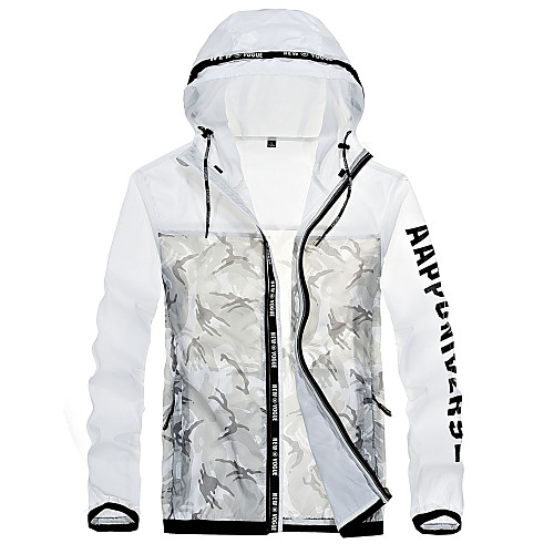 Men's Hiking Jacket Outdoor Camo Waterproof Quick Dry Anti-Eradiation Hoodie Top Fishing Climbing Beach White
Men's Hiking Jacket Outdoor Camo Waterproof Quick Dry Anti-Eradiation Hoodie Top Fishing Climbing Beach White