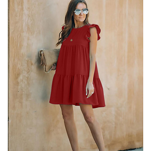 Women's A-Line Dress Short Mini Dress - Sleeveless Solid Color Summer Street chic 2020 Wine Green S M L XL
Women's A-Line Dress Short Mini Dress - Sleeveless Solid Color Summer Street chic 2020 Wine Green S M L XL