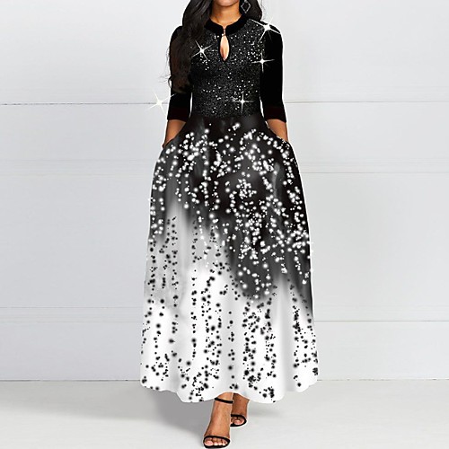 Women's A Line Dress - Half Sleeve Print Summer Street chic 2020 Black M L XL XXL
Women's A Line Dress - Half Sleeve Print Summer Street chic 2020 Black M L XL XXL