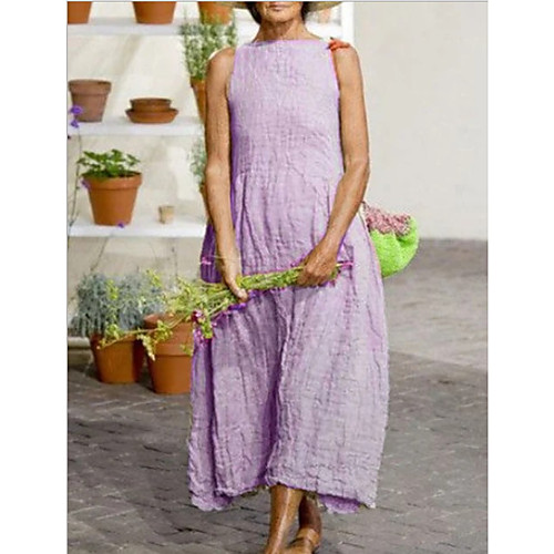 Women's A Line Dress - Sleeveless Solid Color Summer Casual 2020 Blue Purple Red Khaki Light Green Beige S M L XL XXL XXXL
Women's A Line Dress - Sleeveless Solid Color Summer Casual 2020 Blue Purple Red Khaki Light Green Beige S M L XL XXL XXXL