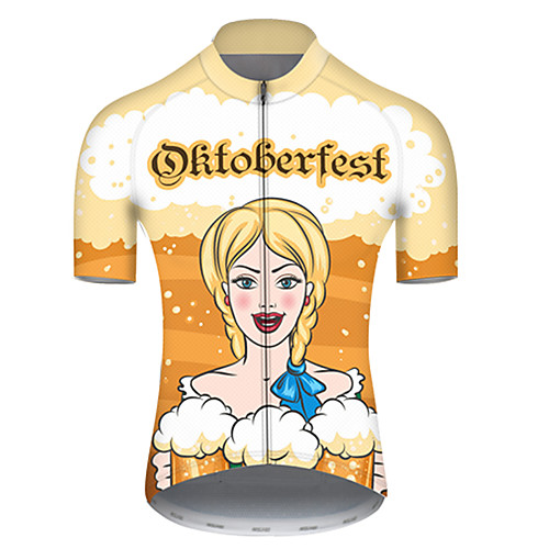 21Grams Men's Short Sleeve Cycling Jersey OrangeWhite Oktoberfest Beer Bike Top Mountain Bike MTB Road Bike Cycling Breathable Sports Clothing Apparel / Micro-elastic
21Grams Men's Short Sleeve Cycling Jersey OrangeWhite Oktoberfest Beer Bike Top Mountain Bike MTB Road Bike Cycling Breathable Sports Clothing Apparel / Micro-elastic
