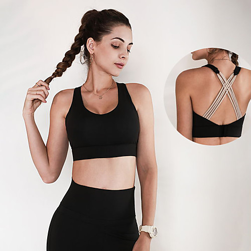 Women's Bra Top Cross Back Removable Pad Fashion Blue Black Coffee Elastane Yoga Running Fitness Bra Top Top Sleeveless Sport Activewear Breathable Quick Dry Comfortable Freedom Stretchy
Women's Bra Top Cross Back Removable Pad Fashion Blue Black Coffee Elastane Yoga Running Fitness Bra Top Top Sleeveless Sport Activewear Breathable Quick Dry Comfortable Freedom Stretchy