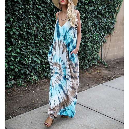 Women's Maxi Shift Dress - Sleeveless Color Block Summer Strap Elegant Loose 2020 White Blue S M L XL XXL
Women's Maxi Shift Dress - Sleeveless Color Block Summer Strap Elegant Loose 2020 White Blue S M L XL XXL
