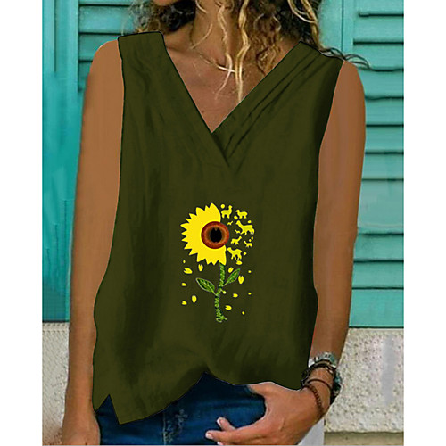 Women's Geometric Tank Top V Neck Daily Summer White Yellow Army Green Gray S M L XL 2XL 3XL
Women's Geometric Tank Top V Neck Daily Summer White Yellow Army Green Gray S M L XL 2XL 3XL