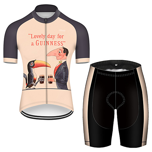 21Grams Men's Short Sleeve Cycling Jersey with Shorts Black / Yellow Oktoberfest Beer Bike Breathable Sports Patterned Mountain Bike MTB Road Bike Cycling Clothing Apparel / Stretchy
21Grams Men's Short Sleeve Cycling Jersey with Shorts Black / Yellow Oktoberfest Beer Bike Breathable Sports Patterned Mountain Bike MTB Road Bike Cycling Clothing Apparel / Stretchy