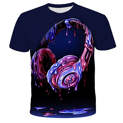 Men's 3D Tie Dye Black & Red Print T-shirt Street chic Exaggerated Daily Holiday Round Neck Rainbow / Short Sleeve
Men's 3D Tie Dye Black & Red Print T-shirt Street chic Exaggerated Daily Holiday Round Neck Rainbow / Short Sleeve