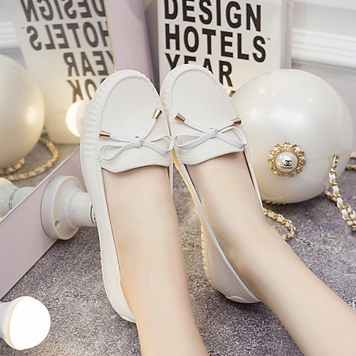 Women's Flats Spring & Summer Flat Heel Round Toe Daily PU White / Black / Pink
Women's Flats Spring & Summer Flat Heel Round Toe Daily PU White / Black / Pink