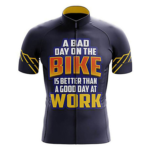 21Grams Men's Short Sleeve Cycling Jersey BlueYellow Bike Jersey Top Mountain Bike MTB Road Bike Cycling UV Resistant Breathable Quick Dry Sports Clothing Apparel / Stretchy
21Grams Men's Short Sleeve Cycling Jersey BlueYellow Bike Jersey Top Mountain Bike MTB Road Bike Cycling UV Resistant Breathable Quick Dry Sports Clothing Apparel / Stretchy