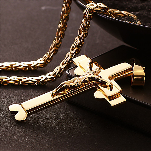 Necklace Crossover Artistic Classic Titanium Steel Gold 55 cm Necklace Jewelry 1pc For Anniversary Street Festival
Necklace Crossover Artistic Classic Titanium Steel Gold 55 cm Necklace Jewelry 1pc For Anniversary Street Festival