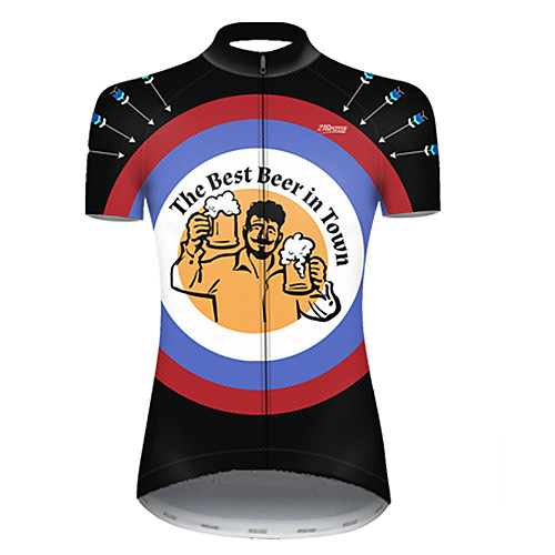 21Grams Women's Short Sleeve Cycling Jersey Black / Red Oktoberfest Beer Bike Top Mountain Bike MTB Road Bike Cycling Breathable Sports Clothing Apparel / Micro-elastic
21Grams Women's Short Sleeve Cycling Jersey Black / Red Oktoberfest Beer Bike Top Mountain Bike MTB Road Bike Cycling Breathable Sports Clothing Apparel / Micro-elastic