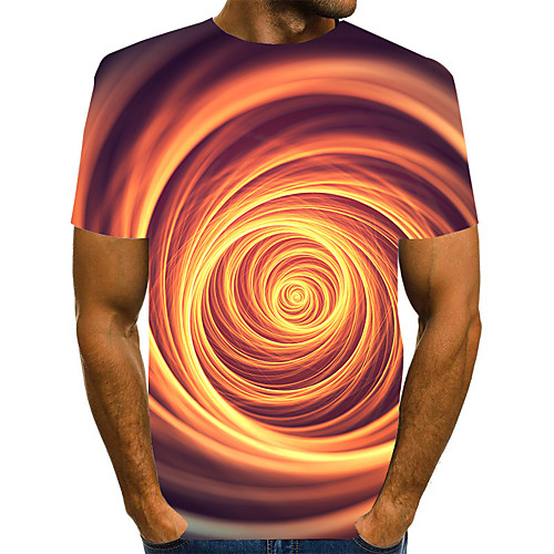 Men's Geometric 3D Pleated Print T-shirt Street chic Exaggerated Daily Going out Rainbow
Men's Geometric 3D Pleated Print T-shirt Street chic Exaggerated Daily Going out Rainbow
