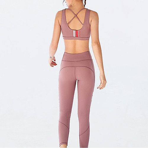 Women's 2pcs Tracksuit Yoga Suit Solid Color Black Purple Green Yoga Running Fitness Tights Leggings Bra Top Sleeveless Sport Activewear Breathable Moisture Wicking Butt Lift Tummy Control Stretchy
Women's 2pcs Tracksuit Yoga Suit Solid Color Black Purple Green Yoga Running Fitness Tights Leggings Bra Top Sleeveless Sport Activewear Breathable Moisture Wicking Butt Lift Tummy Control Stretchy