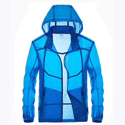 Men's Hiking Jacket Outdoor Waterproof Quick Dry Ultraviolet Resistant Anti-Eradiation Hoodie Top Fishing Climbing Beach White / Grey / Sky Blue / Dark Blue
Men's Hiking Jacket Outdoor Waterproof Quick Dry Ultraviolet Resistant Anti-Eradiation Hoodie Top Fishing Climbing Beach White / Grey / Sky Blue / Dark Blue