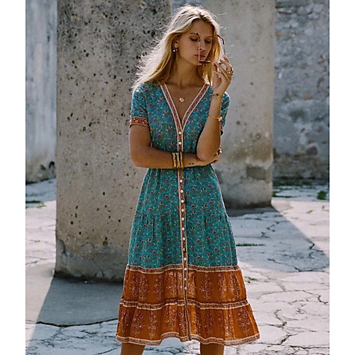 Women's Sheath Dress - Short Sleeves Floral Summer Elegant 2020 Blue Red S M L XL XXL XXXL XXXXL XXXXXL
Women's Sheath Dress - Short Sleeves Floral Summer Elegant 2020 Blue Red S M L XL XXL XXXL XXXXL XXXXXL