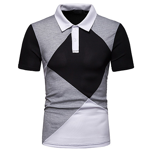 Men's Holiday Going out Basic / Chinoiserie Polo - Color Block / Check Patchwork / Print White
Men's Holiday Going out Basic / Chinoiserie Polo - Color Block / Check Patchwork / Print White