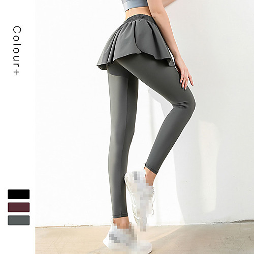 Women's High Waist Leggings Running Tights Running Skirt with Tights Sports Bottoms Running Jogging Training Breathable Quick Dry Tummy Control Solid Colored Black Grey Peachblow / High Elasticity
Women's High Waist Leggings Running Tights Running Skirt with Tights Sports Bottoms Running Jogging Training Breathable Quick Dry Tummy Control Solid Colored Black Grey Peachblow / High Elasticity