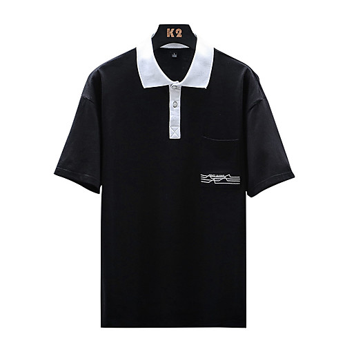Men's Plus Size Letter Slim Polo Elegant Daily Shirt Collar White / Black / Blue / Light Green / Short Sleeve
Men's Plus Size Letter Slim Polo Elegant Daily Shirt Collar White / Black / Blue / Light Green / Short Sleeve