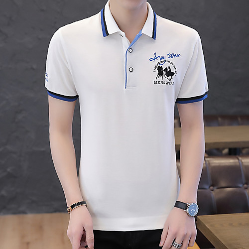 Men's Solid Colored Polo Business Basic Daily Work White / Blue / Yellow / Navy Blue / Gray
Men's Solid Colored Polo Business Basic Daily Work White / Blue / Yellow / Navy Blue / Gray