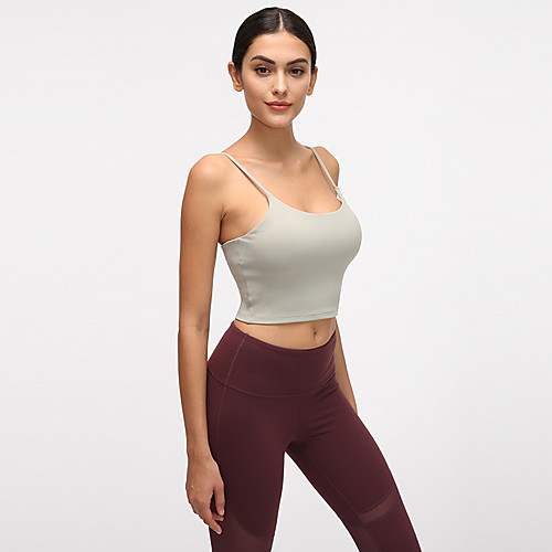 Women's Yoga Top Padded Tank Top Bra Top Light Support Open Back Removable Pad Solid Color Red Fruit Green Green Gray Elastane Yoga Running Fitness Bra Top Top Sport Activewear Breathable Quick Dry
Women's Yoga Top Padded Tank Top Bra Top Light Support Open Back Removable Pad Solid Color Red Fruit Green Green Gray Elastane Yoga Running Fitness Bra Top Top Sport Activewear Breathable Quick Dry