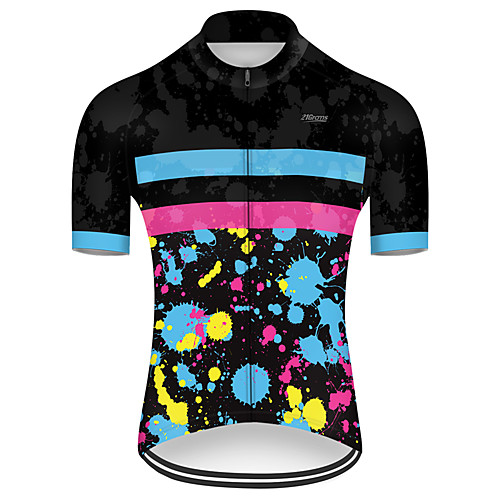 21Grams Men's Short Sleeve Cycling Jersey Black / Blue Rainbow Bike Top Mountain Bike MTB Road Bike Cycling Breathable Sports Clothing Apparel / Micro-elastic
21Grams Men's Short Sleeve Cycling Jersey Black / Blue Rainbow Bike Top Mountain Bike MTB Road Bike Cycling Breathable Sports Clothing Apparel / Micro-elastic