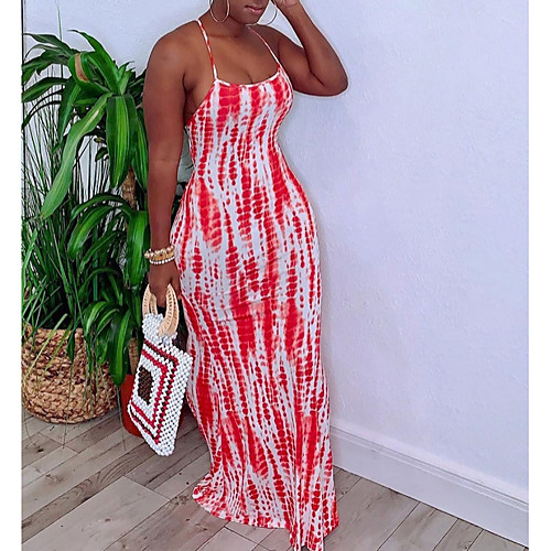 Women's Maxi A Line Dress - Sleeveless Geometric Summer Strap Elegant 2020 Orange S M L XL
Women's Maxi A Line Dress - Sleeveless Geometric Summer Strap Elegant 2020 Orange S M L XL