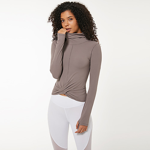 Women's Yoga Top Thumbhole Criss Cross Front Solid Color Black Purple Blue Yoga Running Fitness Tee / T-shirt Long Sleeve Sport Activewear Breathable Quick Dry Comfortable Stretchy
Women's Yoga Top Thumbhole Criss Cross Front Solid Color Black Purple Blue Yoga Running Fitness Tee / T-shirt Long Sleeve Sport Activewear Breathable Quick Dry Comfortable Stretchy