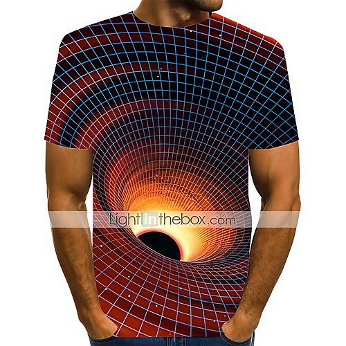 Men's Daily Weekend Basic / Exaggerated T-shirt - Color Block / 3D / Abstract Print Rainbow
Men's Daily Weekend Basic / Exaggerated T-shirt - Color Block / 3D / Abstract Print Rainbow