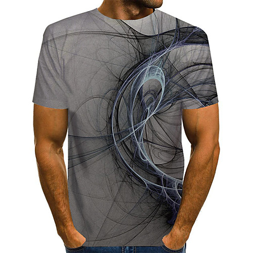 Men's Daily Going out Basic / Street chic T-shirt - Geometric Print Dark Gray
Men's Daily Going out Basic / Street chic T-shirt - Geometric Print Dark Gray