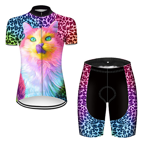 21Grams Women's Short Sleeve Cycling Jersey with Shorts Black / Red Rainbow Bike Breathable Sports Rainbow Mountain Bike MTB Road Bike Cycling Clothing Apparel / Stretchy
21Grams Women's Short Sleeve Cycling Jersey with Shorts Black / Red Rainbow Bike Breathable Sports Rainbow Mountain Bike MTB Road Bike Cycling Clothing Apparel / Stretchy