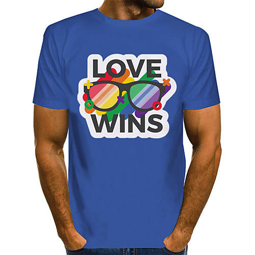 Men's Graphic 3D Print Pride Day Print T-shirt Basic Exaggerated Daily Round Neck White / Black / Blue / Red / Yellow / Orange / Green / Royal Blue / Short Sleeve
Men's Graphic 3D Print Pride Day Print T-shirt Basic Exaggerated Daily Round Neck White / Black / Blue / Red / Yellow / Orange / Green / Royal Blue / Short Sleeve