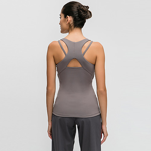 Women's Tank Top Cut Out Removable Pad Solid Color Black Purple Green Gray Elastane Yoga Running Fitness Vest / Gilet Sport Activewear Breathable Quick Dry Comfortable Stretchy
Women's Tank Top Cut Out Removable Pad Solid Color Black Purple Green Gray Elastane Yoga Running Fitness Vest / Gilet Sport Activewear Breathable Quick Dry Comfortable Stretchy