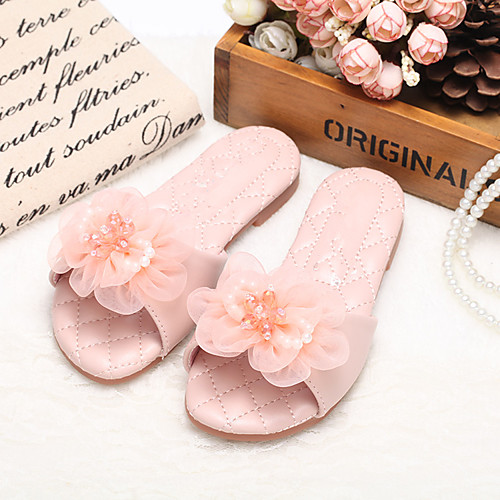 Girls' Comfort / Flower Girl Shoes Microfiber Slippers & Flip-Flops Little Kids(4-7ys) / Big Kids(7years ) Walking Shoes Bowknot / Pearl Pink / Ivory Spring / Summer
Girls' Comfort / Flower Girl Shoes Microfiber Slippers & Flip-Flops Little Kids(4-7ys) / Big Kids(7years ) Walking Shoes Bowknot / Pearl Pink / Ivory Spring / Summer
