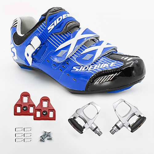 Unisex Cycling Shoes With Pedals & Cleats Sneakers Road Bike Shoes Nylon and Carbon Fiber Cycling / Bike Cushioning Breathable Mesh PU(Polyurethane) Blue
Unisex Cycling Shoes With Pedals & Cleats Sneakers Road Bike Shoes Nylon and Carbon Fiber Cycling / Bike Cushioning Breathable Mesh PU(Polyurethane) Blue